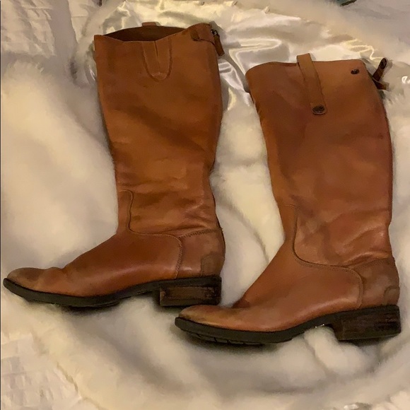 Sam Edelman Penny Riding Boot Whiskey Leather 8 - Picture 4 of 8